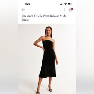 ABERCROMBIE GISELLE PLEAT MIDI DRESS